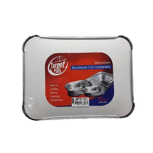 Target Multi-purpose Aluminum Foil Container 850ml 5pcs with Lid