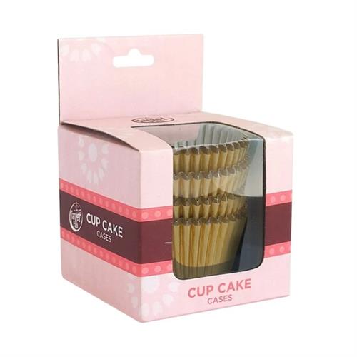 Target Pack Cup Cake Cases 9.5cm 100pcs Gold