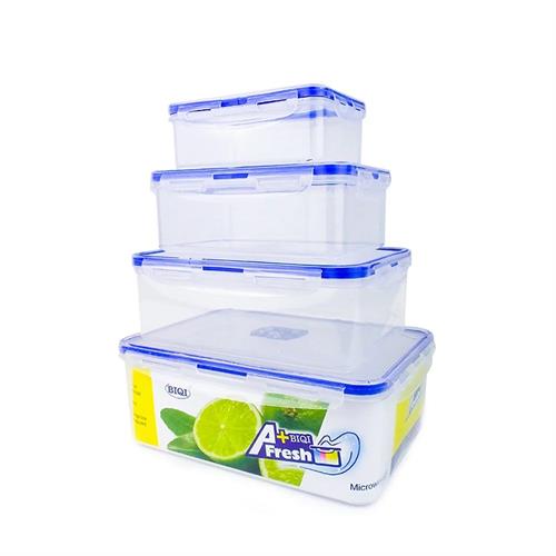 4Pcs Microwavable Airtight Fresh Box Container Set