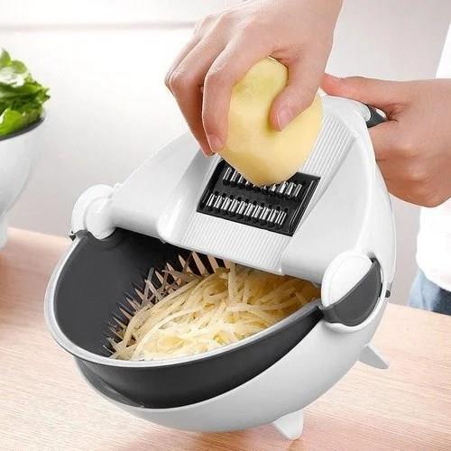 Vegetable Cutter With Drainer Basket