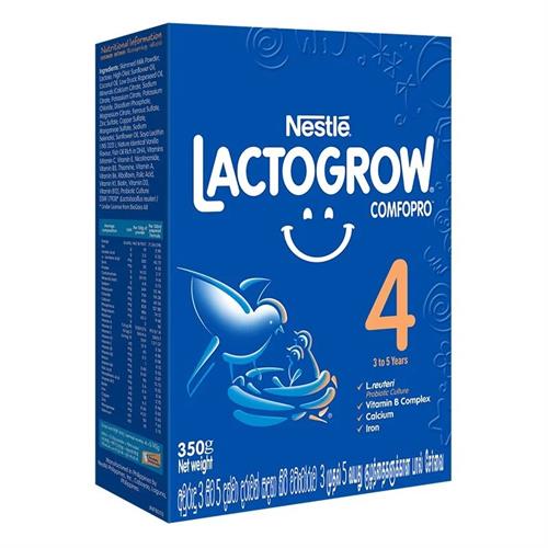 Nestle LACTOGROW COMFOPRO 4 3 to 5 years, 350g Bag in Box Pack