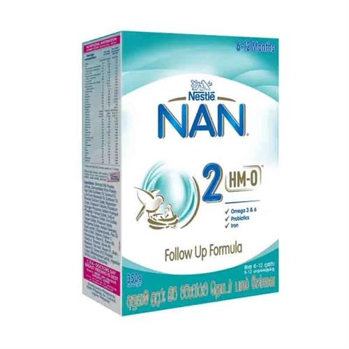 Nestle NAN 2 HMO Follow Up Formula with Iron 6-12 Months, 350g Bag in Box Pack