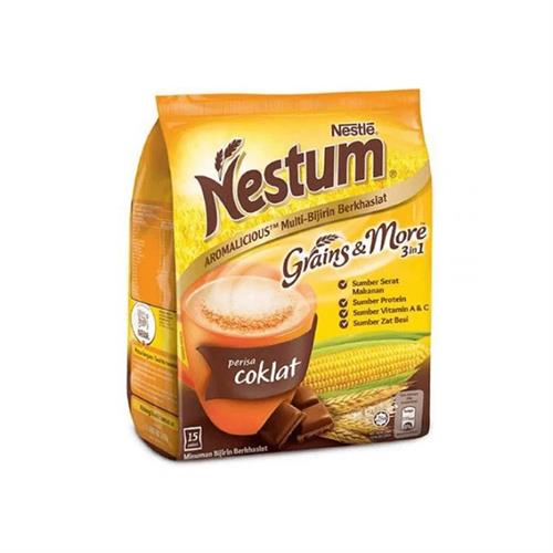 Nestle Nestum Grains & More 3in1 Chocolate 15 Packets 420g