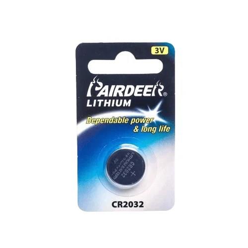 PAIRDEER Lithium CR2032 3V 1PCS