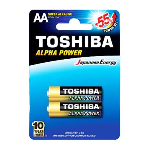 Toshiba Alpha Power AA Battery 2pcs