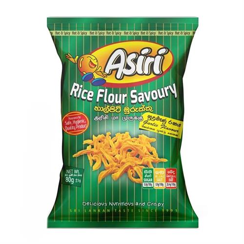 Asiri Rice Flour Garlic Savoury 80g