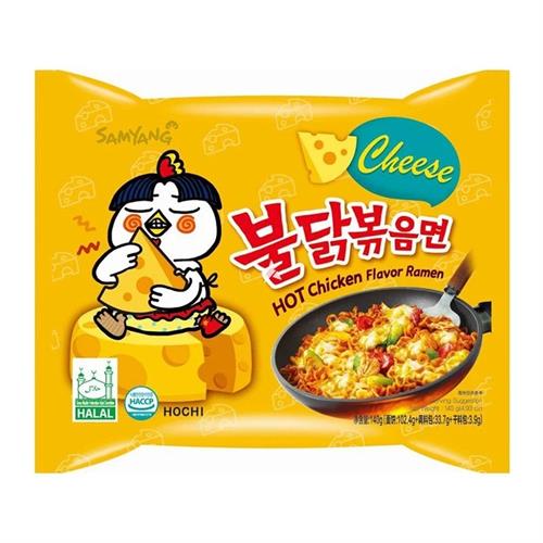 Samyang Hot Chicken Cheese Flavor Ramen Noodles 140g