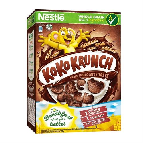 Nestl KOKO KRUNCH Breakfast Cereal 330g Box