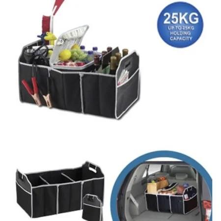 Collapsible Vehicle Boot-Trunk Organizer