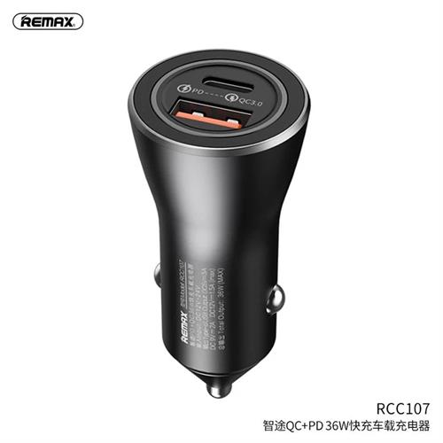 REMAX Fast Charging PD+QC Type-C Car Charger RCC107