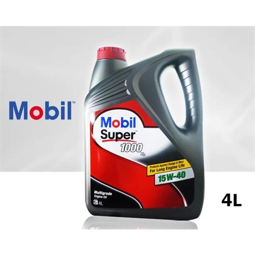 Mobil Super 1000 15W-40- Mineral Multigrade Motor Oil 4L