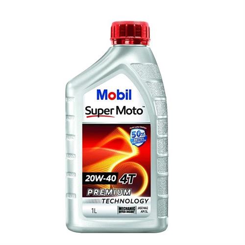 Mobil Super Moto 4T 20W-40 Motorcycle Scooter Oil 1L