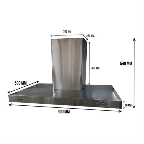 Euro Stainless Steel invisible Touch 90cm Cooker Hood 5005-90CM