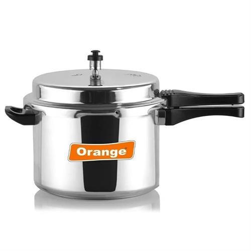 Orange Aluminium Pressure Cooker 7.5L