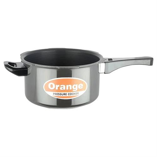 Orange Hard-Anodized Aluminum Pressure Cookers 3L (Black)