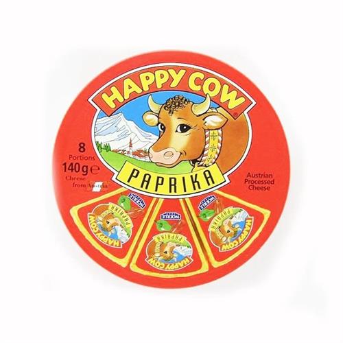 Happy Cow Cheese Paprika 140g
