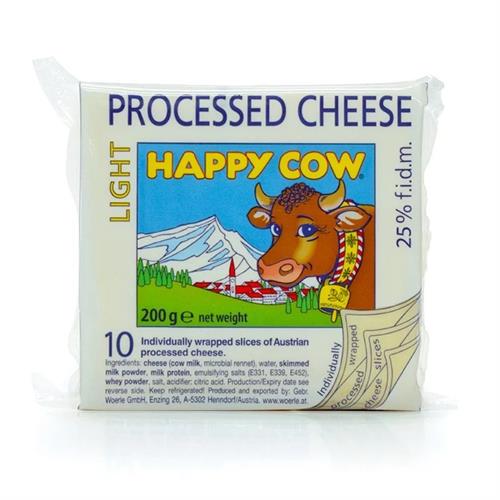 Happy Cow Light Processed Cheese 200g