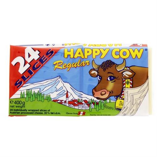 Happy Cow Reguler Cheese 24 Slices 400g