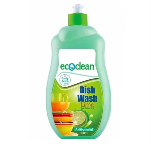 Eco Clean Antibacterial Dish Wash Lime 600ml