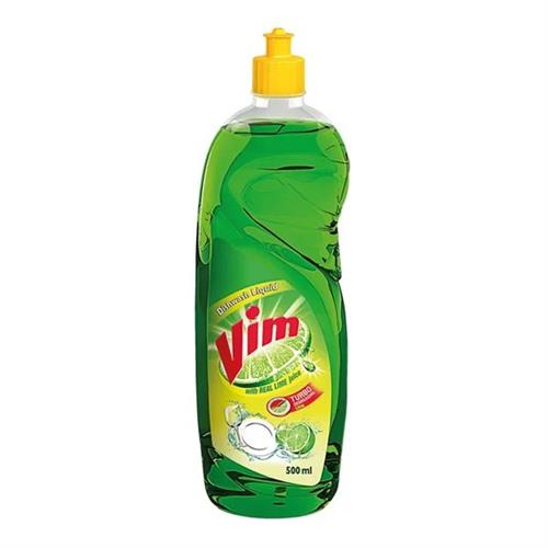 Vim with Real Lime Dishwash Liquid 500ml