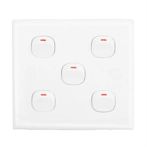 Kevilton Five Gang One Way Switch