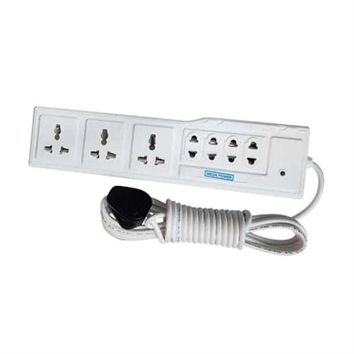 Paragon Extension 7 Port Wire cord 5m W (5A) Round Pin