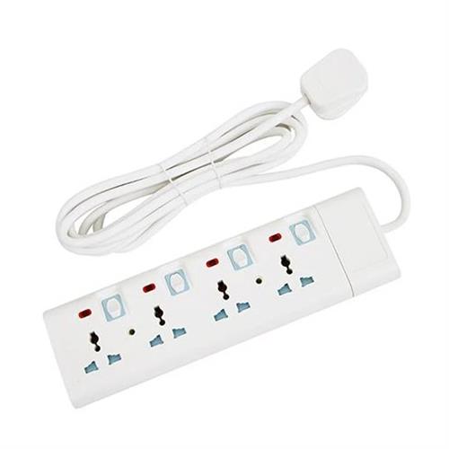 Geepas Wire Cord 3m 4 way 13A Round GES4091