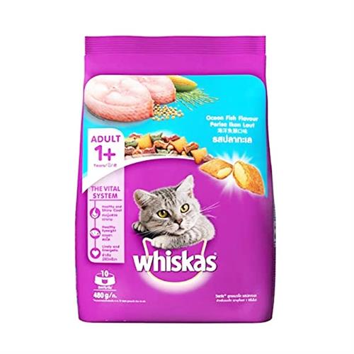 Whiskas Adult (+1 year) Ocean Fish Flavour 480g