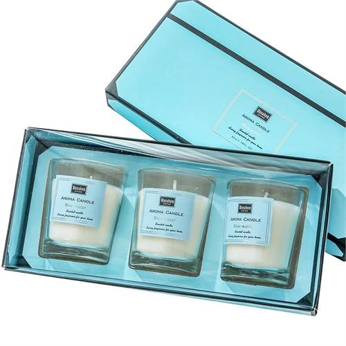 Menaham Aroma Candle Blue Water 3pc Set 50g 35965-5