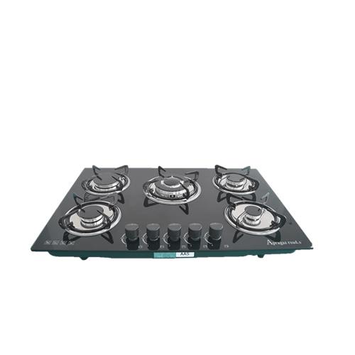 Apragaz Glass Top 5 Burner Gas Cooker