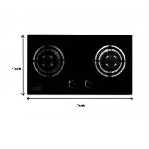 Euro 2 Burner Glass Gas Cooker Round Hs-27003