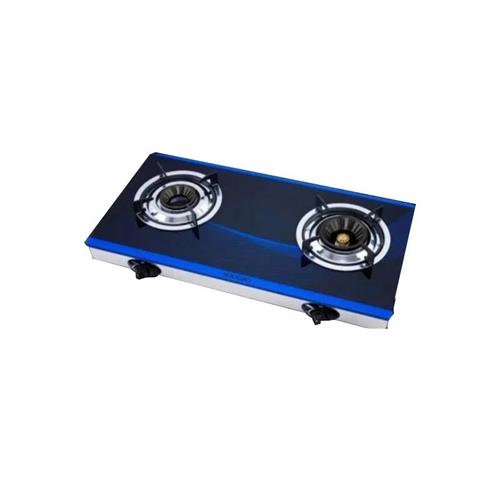 Maxmo 2 Burner Glass Top Gas Cookers (Blue) GCO8166-2