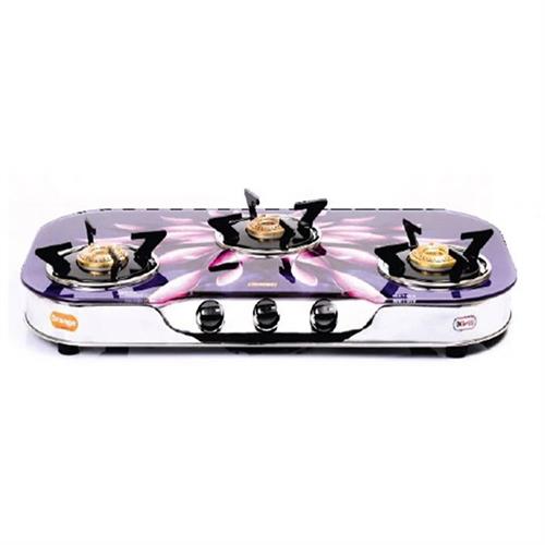 Orange Glorious 3 Burner Ruff Tuff Gas Cooker