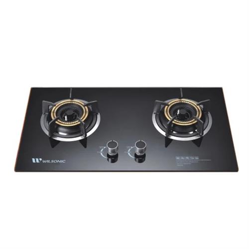 Wilsonic Glass Top Gas Stove 2 Burner