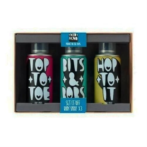 Kid Acne Set It off Body Spray Trio Gift Set