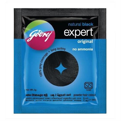 Godrej Expert Original Natural Black Hair Colour Powder 5g