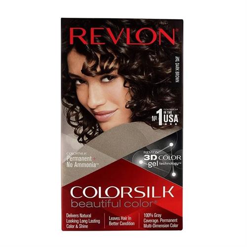 Revlon 3N Dark Brown Permanent Hair Color Gel With Keratin