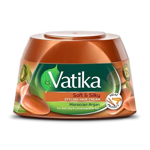 Vatika Naturals Soft & Silky Styling Hair Cream With Moroccan Argan 140ml