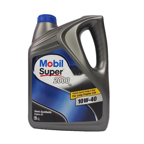 Mobil Super 2000 10W-40 Semi Synthetic Motor Oil 4L