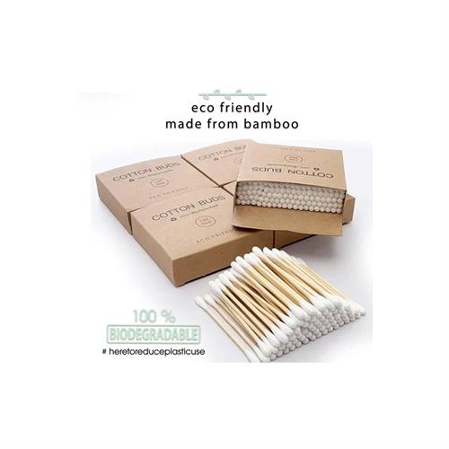 Eco Friendly Wooden Cotton Buds 100pcs