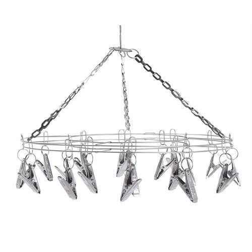 Steel Cloth Hanger 20 Clips