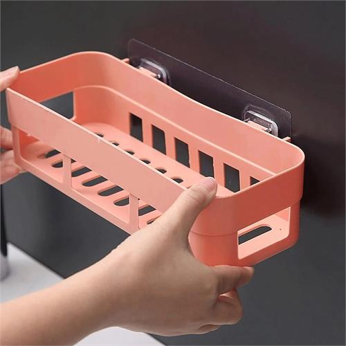 Wall Hanging Bathroom Shelves Storage Shelf Rack Plastic