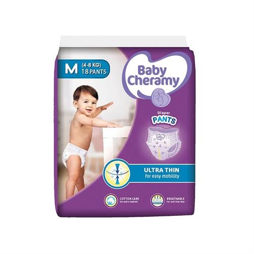 Baby Cheramy Diaper Pants (M) 18Pc