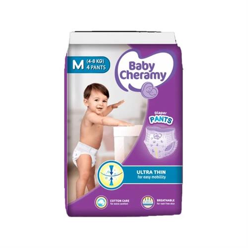 Baby Cheramy Diaper Pants (M) 4Pc