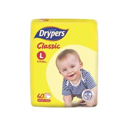 Drypers Classic Dry Family Pack (L) 60 PCS