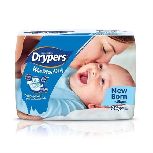 Drypers Wee Wee Dry Regular (NB) 24 PCS