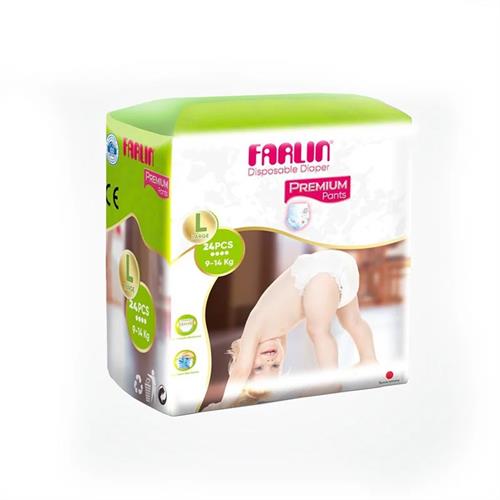 Farlin Premium Disposable Diaper Pants Large 24 Pcs Pack