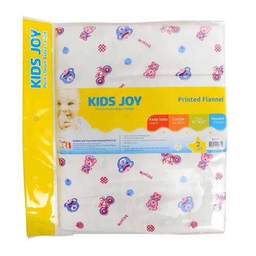 Kids Joy Flannel (35X35) (2 Pieces) KJ-F651-BL