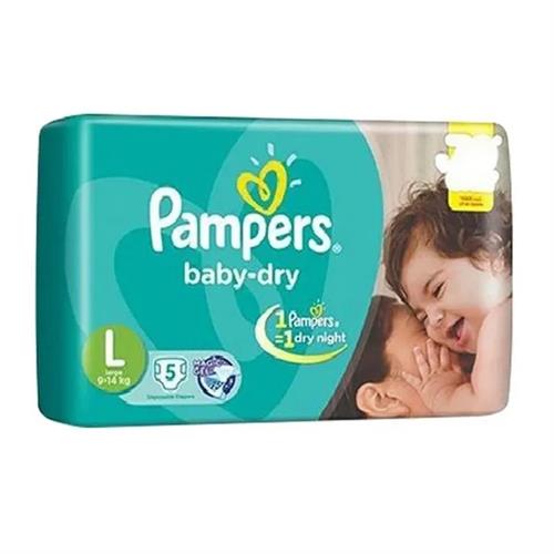 Pampers Baby Dry Diapers Large 5Pcs