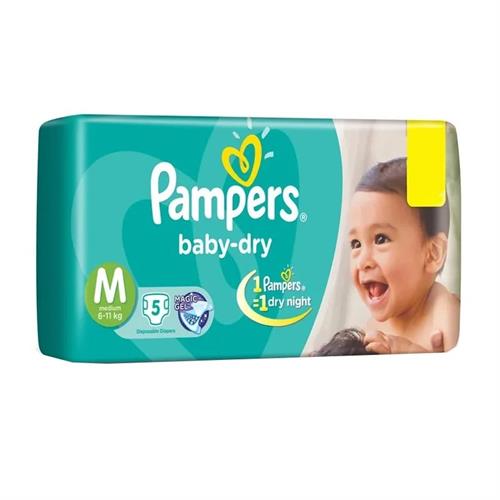 Pampers Baby Dry Diapers Medium 5Pcs